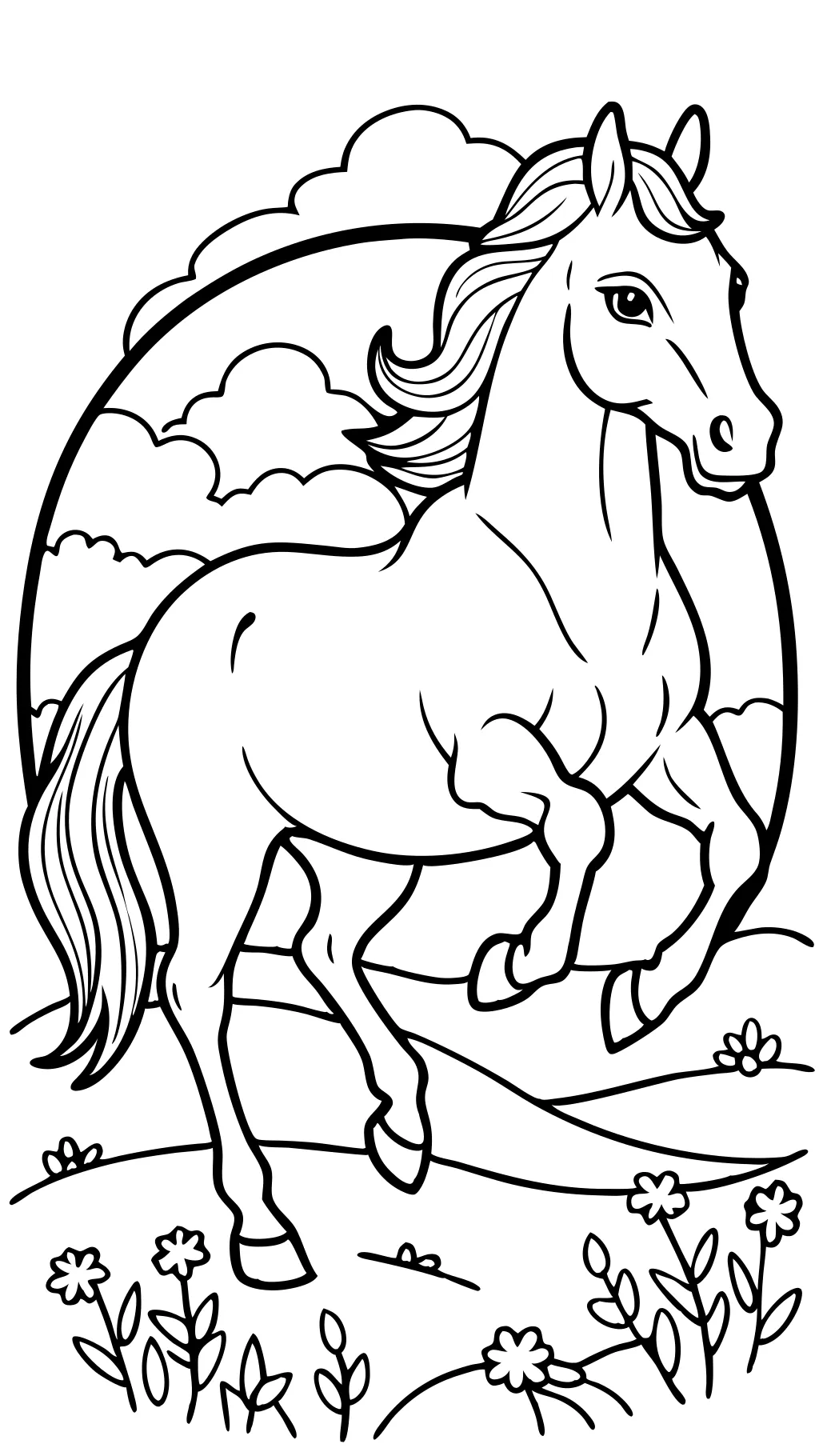 coloring pages of horses